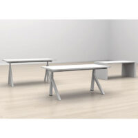 Corto Skrivbord höj- & sänkbart melaminskiva - Bild 3