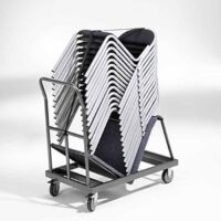 RX002 Stapelbar stol - svart tyg/svart - Bild 5