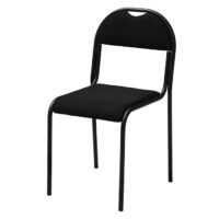 RX002 Stapelbar stol - svart tyg/svart