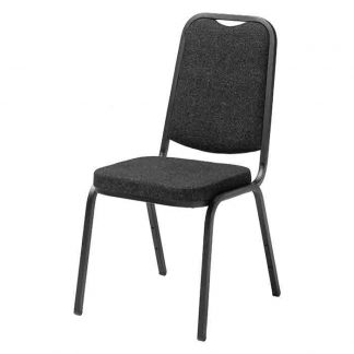 Style Stapelbar stol - svart tyg/svart