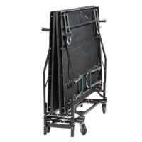 Fällbar scen på hjul, grå matta - Bild 3