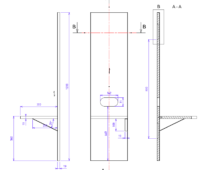 Sängbord vänster fanér med linoleumtopp - Bild 3
