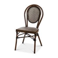 Rennes Stol svart/brun textylene