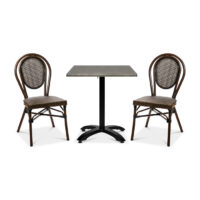 Rennes Stol svart/brun textylene - Bild 2