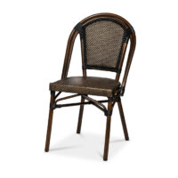 Paris Stol svart/brun textylene