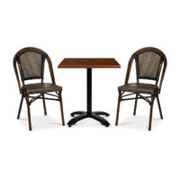 Paris Stol svart/brun textylene - Bild 2