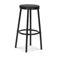 Barpall svart textilene