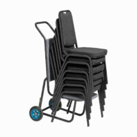 Style Stapelbar stol - blå tyg/silver - Bild 2