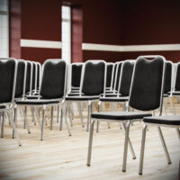 Style Stapelbar stol - blå tyg/silver - Bild 4