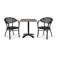 Monaco karmstol svart/svart textilene - Bild 2