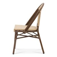 Stol Menton, Brun/natur texteline - Bild 2